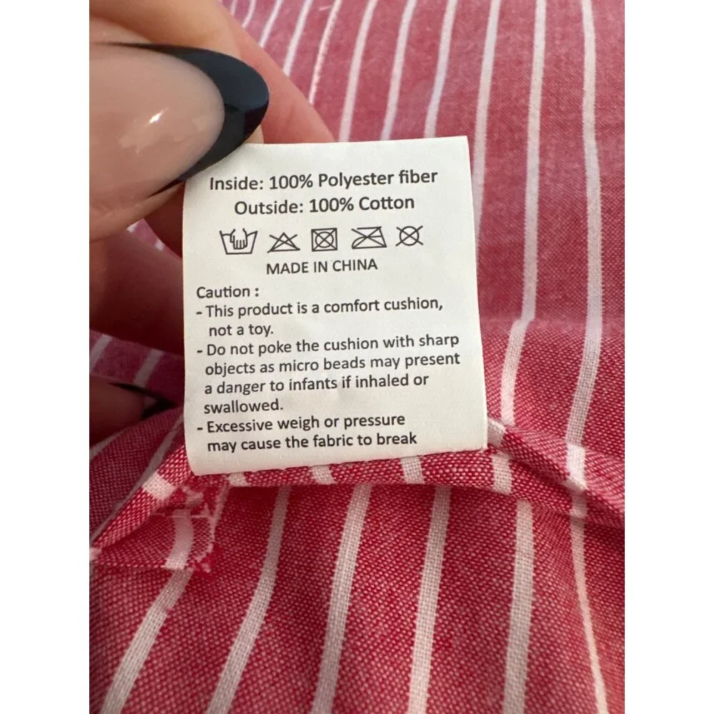 Moyoama Post Mastectomy Pillow Pink/White Striped Comfort Cushion Support NEW - Picture 10 of 11